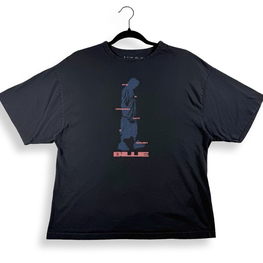 Billie Eilish Black Graphic Tee Its A Craving Not A Crush 2020 Music Merch Large